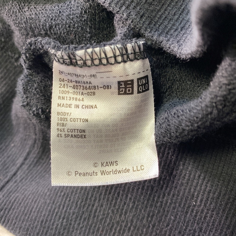 Uniqlo Joe Kaws Peanuts Hoodie Snoopy Womens Small UT Streetwear Collab Cartoon - Picture 7 of 9